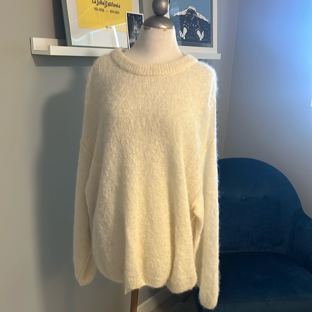 Free People Cozy Cream Sweater